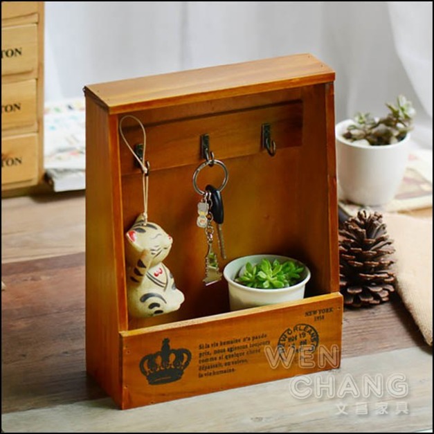 美式鄉村 ZAKKA 做舊鑰匙手飾掛鉤盒 Z095