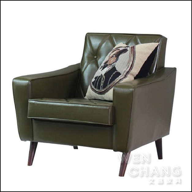 復古風 菱格單人沙發 休閒椅 SO026-1