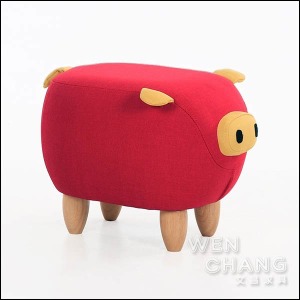 可愛 動物造型 小豬椅凳 矮凳 穿鞋凳 ST074