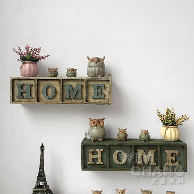 ZAKKA 仿舊 HOME 木製收納盒 兩色 Z171