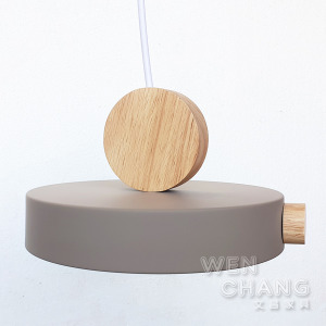 設計師款 實木 金屬混搭材質 馬卡龍吊燈 餐廳燈 LC-123