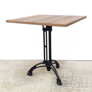 訂製品 工業風 塑合板仿舊 鑄鐵腳 雙人坐餐桌 商空愛用 CUA-025-1 無現貨