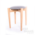 日系耐用白橡實木簡約傢俱 素色 南斯系列 四腳圓凳 ST029_4