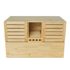 訂製品 實木 雙貓砂盆貓砂櫃 貓箱 CU101 台灣製 MIT