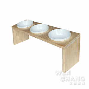 訂製品 手工製 寵物斜口碗 飼料盆 飼料碗 3碗賣場 CU084-3