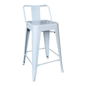 [庫存出清] Tolix H Stool 法國工業風 60cm 有背吧台椅 復刻版 ST002B