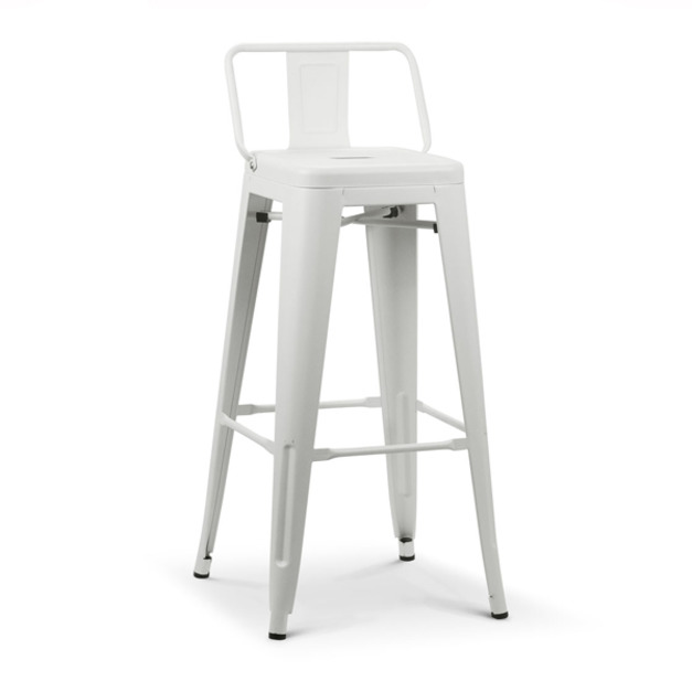 [庫存出清] 法國工業風格鐵椅 Tolix H Stool 75CM 短背 吧台椅可堆疊 複刻版 ST003B