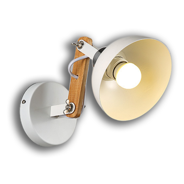 北歐風 簡約風 達克可調壁燈 化妝台燈 床頭燈 廊道燈 金屬+木頭材質 LB-015