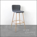 北歐風格 蜂巢絨布 吧台椅 坐高75cm 三色 ST082_4