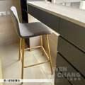 北歐風格 蜂巢絨布 吧台椅 坐高75cm 三色 ST082_1