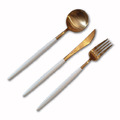 葡萄牙 餐具 304不鏽鋼 金色 叉子 湯匙 餐刀 Z083_1