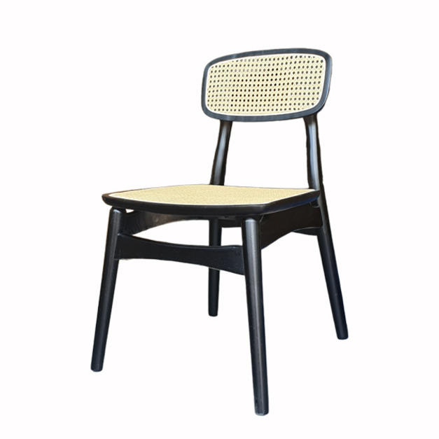 藤編蝴蝶餐椅 CH097｜侘寂風實木藤編餐椅・咖啡廳 / 餐廳 / 居家餐椅