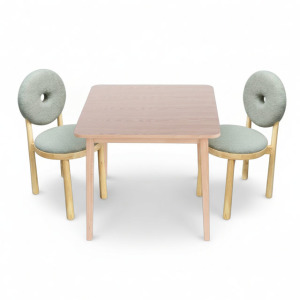 【安心搭配組 NO6.】一桌二椅 / 一桌四椅 溫潤木質系餐桌椅組 小家庭・多功能生活空間適用