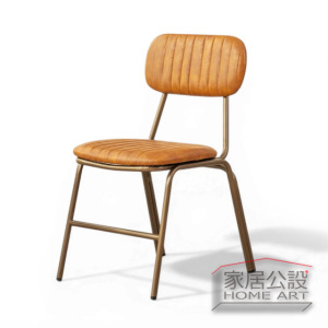 【商空指定】雞尾酒餐椅 (復古鉚釘/直紋皮革) - 工業風/餐酒館必備鐵椅 CHA003