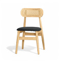 北歐風 餐椅 日式風格 田中 實木 藤編 餐椅 商空椅 CHR081