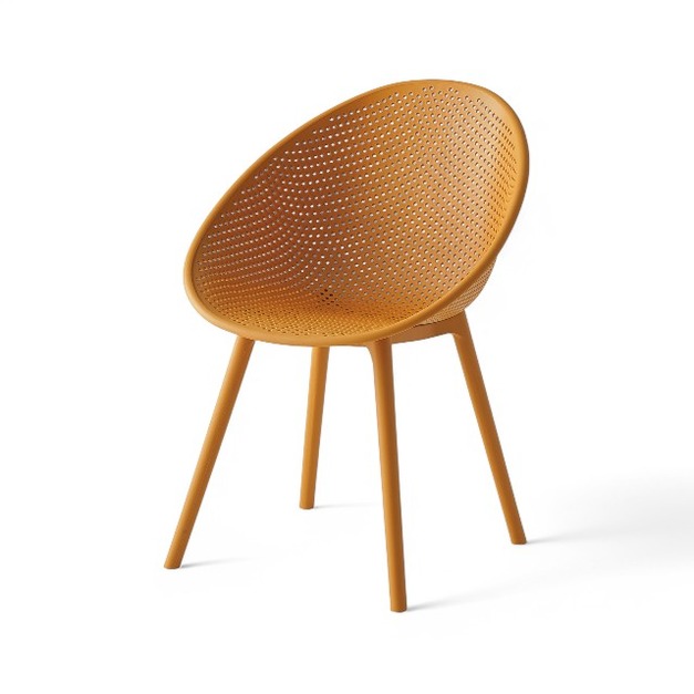 貝倫洞洞 塑料椅 餐椅 休閒椅 戶外椅 簡約俐落 時尚百搭 CHR089