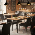 【小食光】簡約耐磨貓抓皮餐椅 CHR115｜早餐店小吃店首選、穩固金屬鐵腳、防刮易清潔 特價 (多色可選)_1