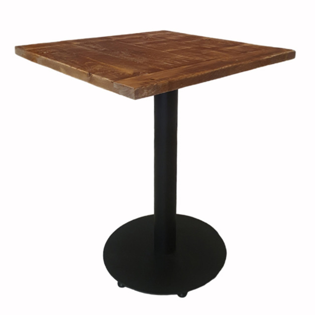 圓盤腳 方桌 拼花做舊桌面 餐桌 洽談桌 商空桌 CU108 MIT訂製款 可客製尺寸