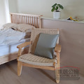 【大師經典】CH25 划槳椅 職人手工繩編休閒沙發椅 SO036｜向 Hans Wegner 致敬、北歐極簡原木單人沙發、V型漂浮美學_1