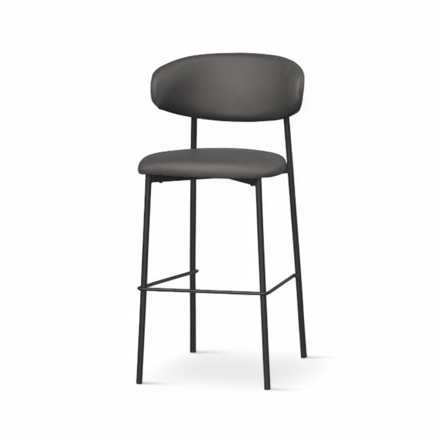 韋恩 吧台椅 黑鐵腳版 工業風 現代風 咖啡廳 吧檯椅 商空椅 STT041L 高版