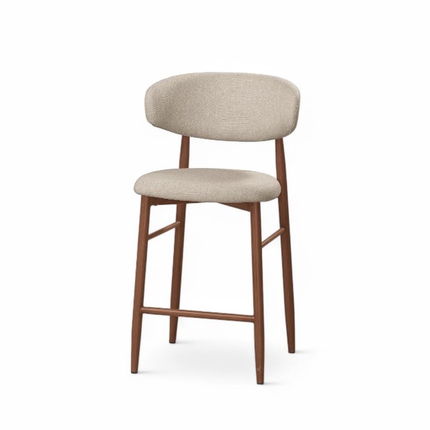 現代簡約 韋恩 吧台椅 烤木紋鐵腳版 高腳椅推薦 北歐風吧檯椅 咖啡廳 商空椅 STT042S 矮版