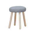 貝莉實木腳布 圓凳 餐椅 化妝椅 矮凳 穿鞋椅 丹麥北歐設計款 STT032_1