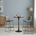 【費雪 Fisher】北歐復古喇叭腳吧檯桌 TBB019 (高104.5cm)｜圓形鬱金香高腳桌/金屬黑腳/咖啡廳商空推薦_1