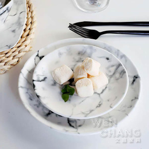 大理石 紋系列 餐具 15.5CM 甜點盤 Z080-C