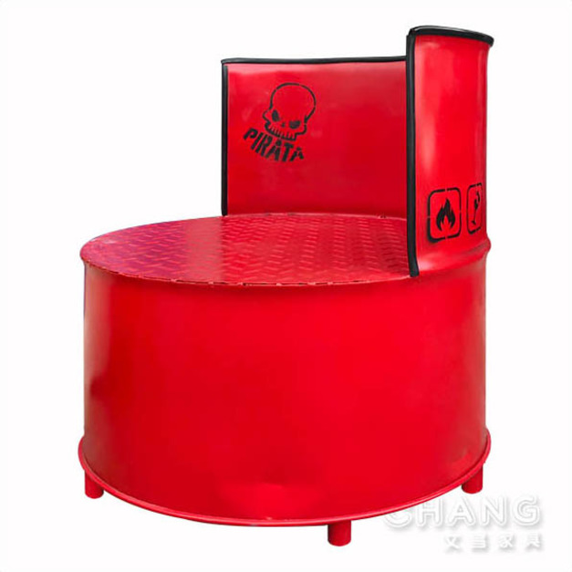 訂製品 美式鄉村 復古仿舊 油桶系列家具 油桶半桶椅 CU018-C