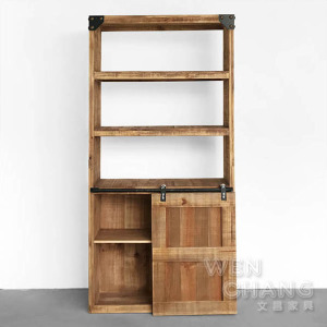 訂製品 工業風 麥崙復古滑軌高櫃 書櫃 CU049