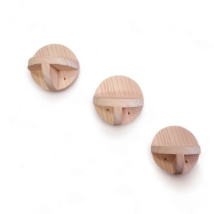 訂製品 實木 手工製 壁掛式圓形 三層貓跳台 貓樓梯 貓跳板 MIT 三個ㄧ組 CU113