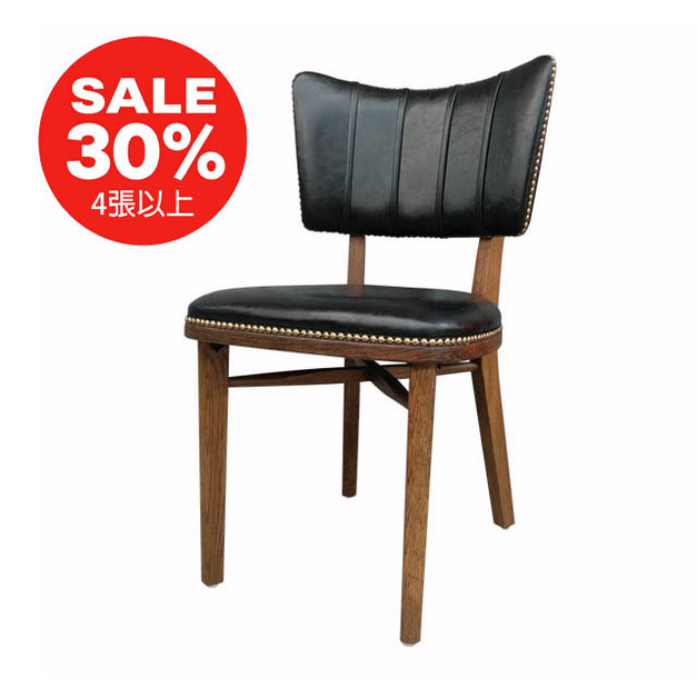 黛安娜復古鉚釘餐椅｜ASH 栓木實木椅腳・爆裂紋皮革・歐洲復古風餐椅 / 美甲椅 / 化妝椅 CH061 48H快速出貨