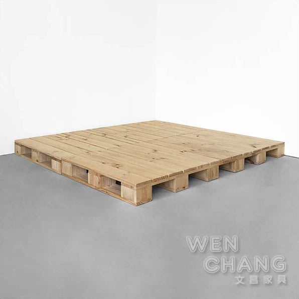 訂製品 工業風 木棧板造型實木床架｜MIT台灣製造・可訂製尺寸・工廠直營  (無床頭片) 客製 CU070