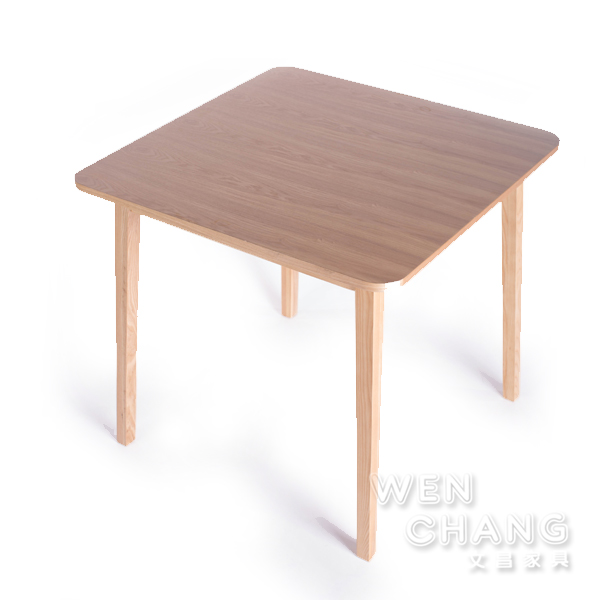 南斯 NANCE 日韓風 80&times;80 方餐桌｜ASH 栓木實木腳｜小家庭餐桌・咖啡桌・洽談桌 TB015