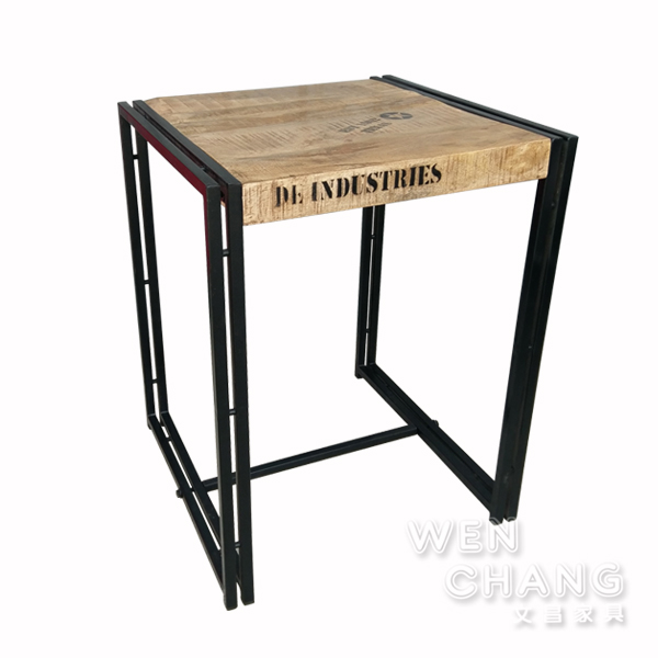 LOFT 工業風 希特 鐵木 60 方桌 洽談桌 餐桌 商空桌 小方桌 仿舊 TB039