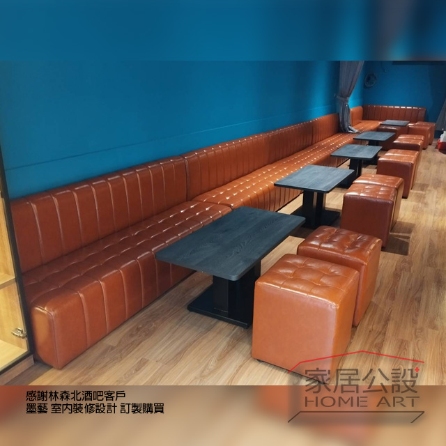 案例分享｜林森北路深夜微醺感：用『訂製卡座沙發』打造復古紐約風酒吧