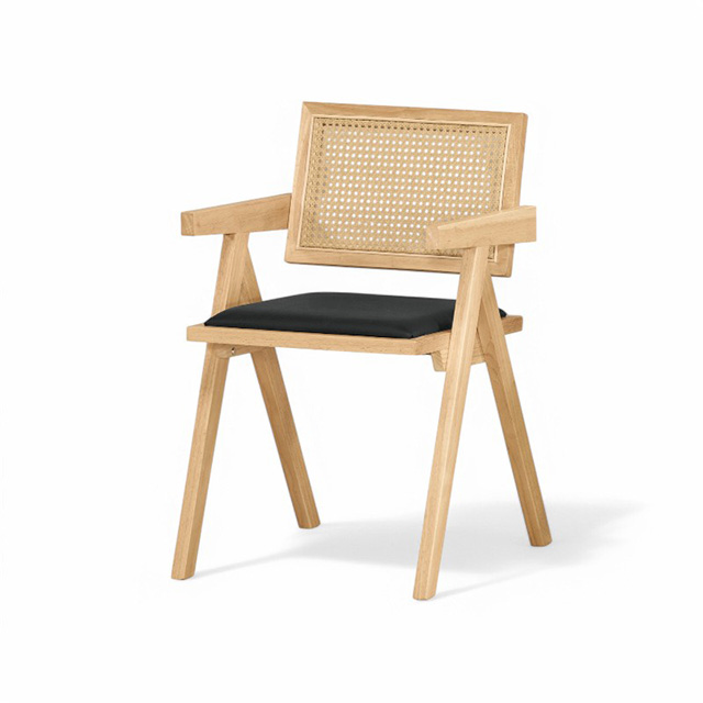 侘寂風 北歐風 設計款 藤編網美椅 IG爆紅款 倒V椅 昌迪加爾餐椅 坐墊版 Chandigarh chair CHR085