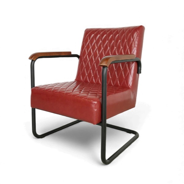 老上海復古菱格沙發 SO031｜五零年代復刻單人椅｜工業風 / 咖啡廳 / 餐酒館人氣