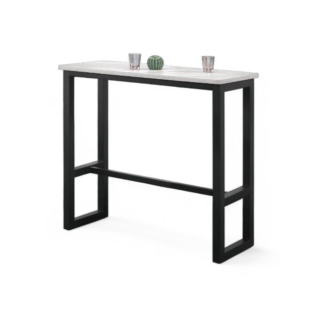 現代簡約 4尺 高版 吧台桌 寬120｜高腳餐桌｜北歐風 工業風高腳桌 4尺高腳吧台桌 商空/居家皆宜 （仿大理石 / 木紋色）TBB036