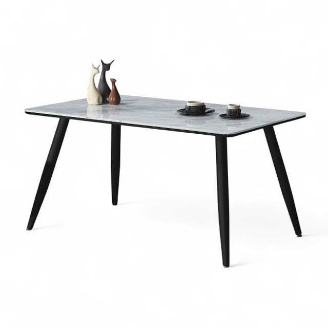 鐵腳岩板餐桌 TBB052｜現代極簡 &times; 高質感低單價的超值選擇 TBB052