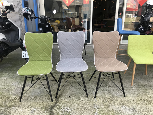 菱格紋質感布餐椅 現貨可馬上自取