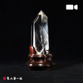 白水晶柱 頂級輕透帶金字塔幻影 | 高17.5cm | qu261