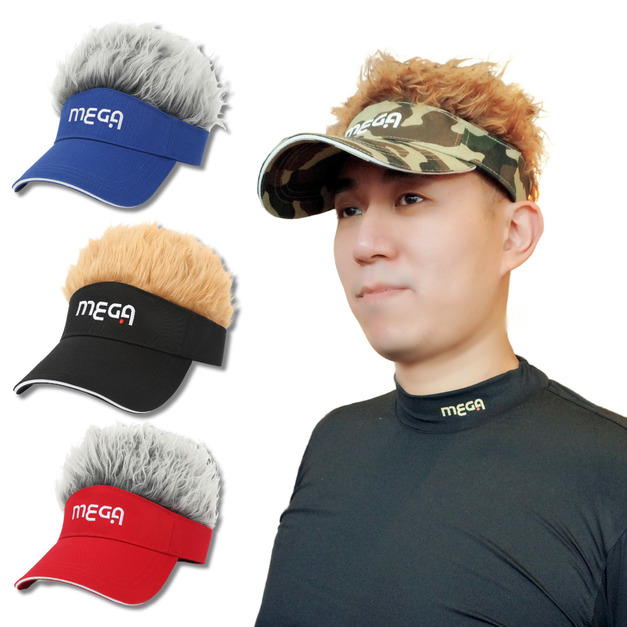 【MEGA GOLF】日本款潮流假髮帽高爾夫帽