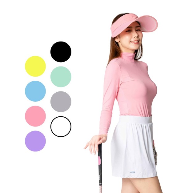 【MEGA COOUV】女款-防曬涼感機能衣/滑衣 UV-F301 高爾夫防曬打底衣