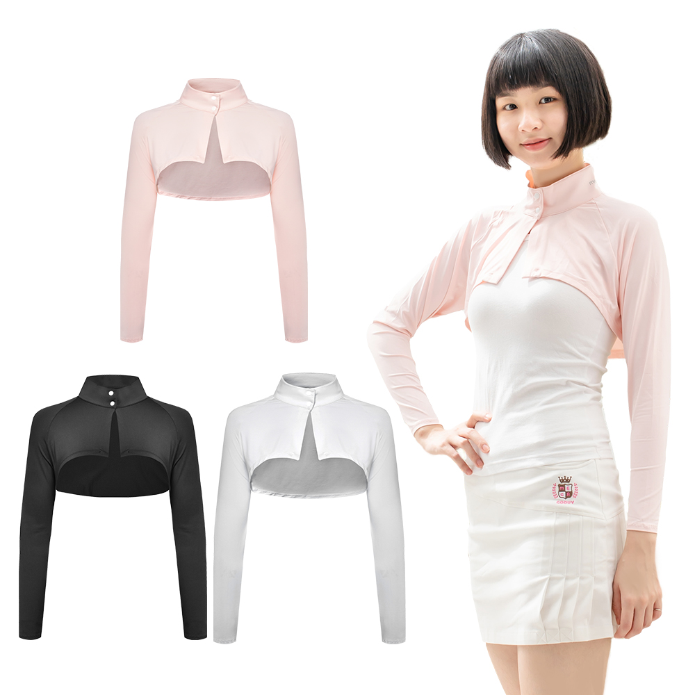 【MEGA COOUV】防曬冰感扣子款圍脖披肩袖套 UV-F517