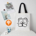 新款卡通單肩帆布肩背包(中)(熊)_1