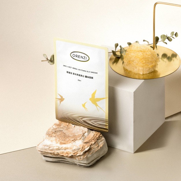 ◇草本燕窩蠶絲面膜 2盒入