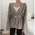 小溫柔V領針織衫/外套_4