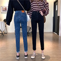 冬季高腰顯瘦鉛筆牛仔褲_3