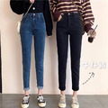 冬季高腰顯瘦鉛筆牛仔褲